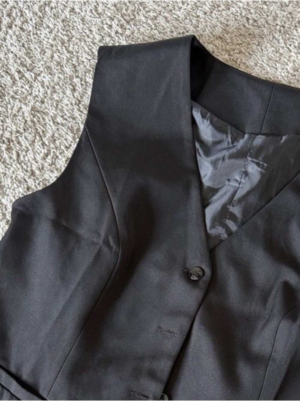 Women's Black Tailored Vest – Classic Professional Layer